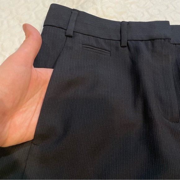 MNG Mango Black Skirt Subtle Pinstripe Size 4 Women’s Career New w/ damaged tag - Picture 2 of 12